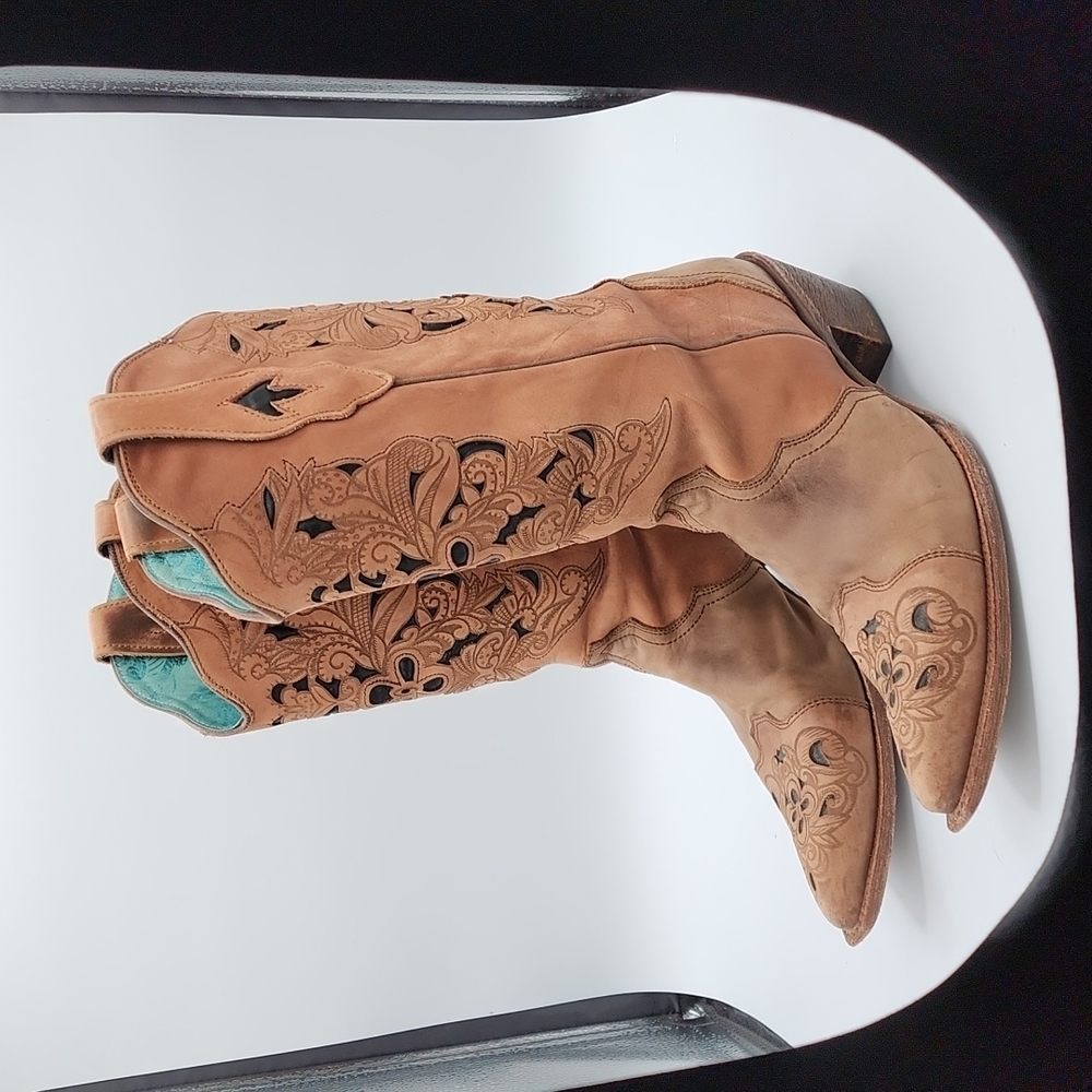 Corral Women’s Genuine Leather Cowboy Boots Gem